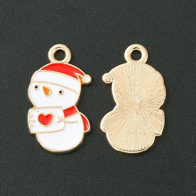Christmas Alloy Enamel Pendants