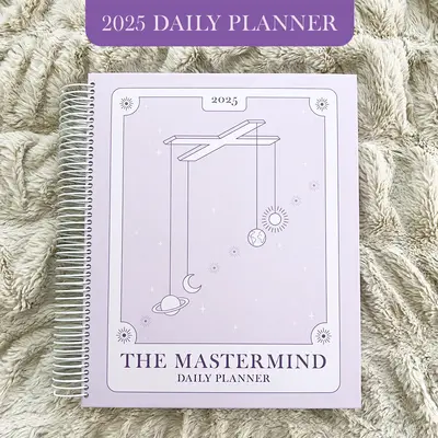 2025 Mastermind Planner, Large 8.5 x11 Daily Planner, Hard Cover calendar