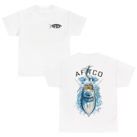 AFTCO Fishing T-Shirt, Marlin Boat Graphic Tee, Outdoor Fishing Apparel, White AFTCO T-shirt for Anglers, Boat Fishing Outfit...