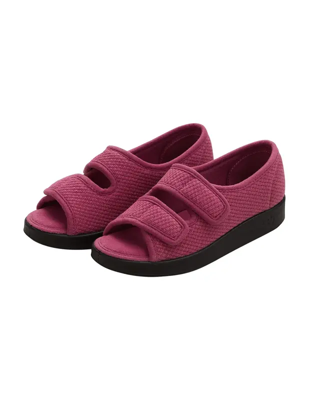 Silverts Women's Easy Closure Sandals - Black - 7