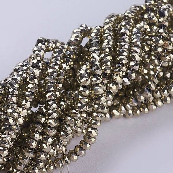 Electroplate Glass Beads Strands