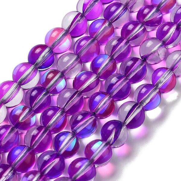 Synthetic Moonstone Beads Strands
