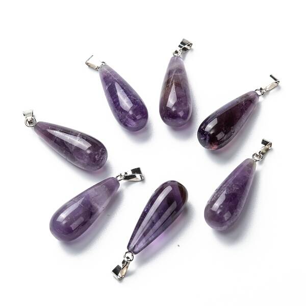 Natural Amethyst Pendants