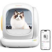 MeoWant SC02 75L Large Self-Cleaning Cat Litter Box with APP Control, Odor Removal, Anti-Pinch Design, and Easy Installation ...
