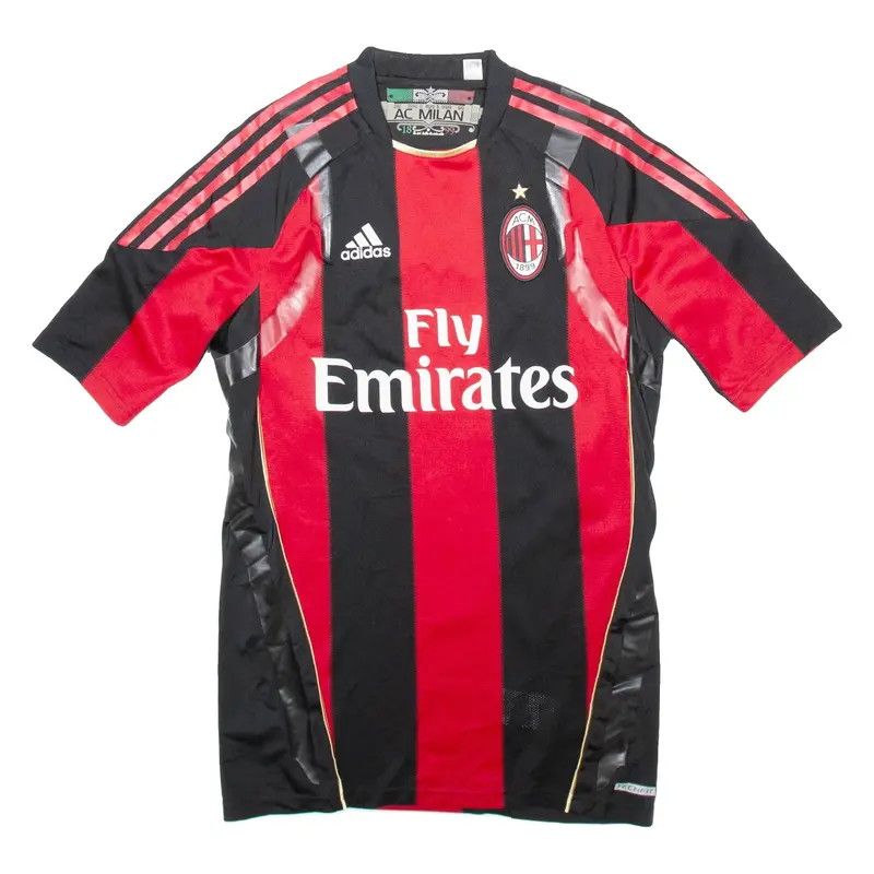 ADIDAS Ac Milan Mens Football Shirt Jersey Red M