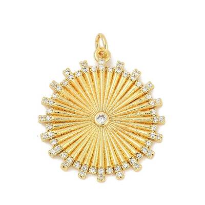 Brass Micro Pave Cubic Zirconia Pendants