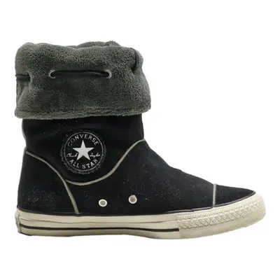CONVERSE Snow Boots Black Canvas Womens UK 6