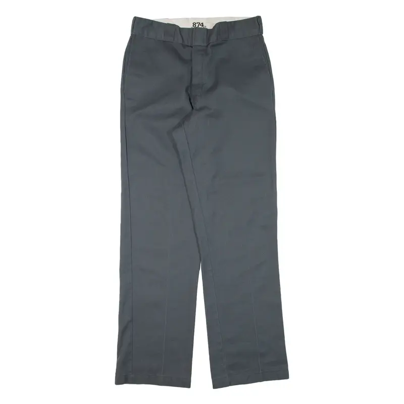 DICKIES 874 Workwear Mens Trousers Grey Regular Straight W32 L32