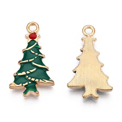 Rack Plating Alloy Enamel Pendants