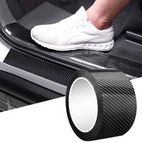 Car Door Edge Guards Door Sill Protector 5D Carbon Fiber Wrap Film Vinyl Automotive Protection Film Anti-Collision Fits for M...
