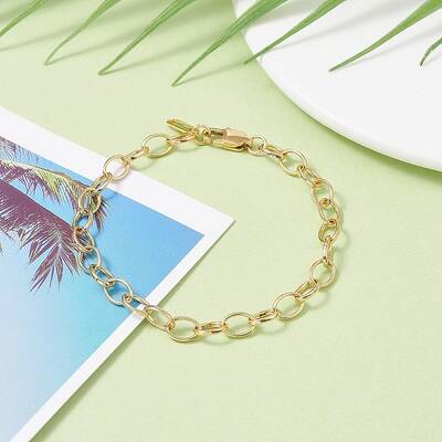 Brass Cable Chain Bracelet