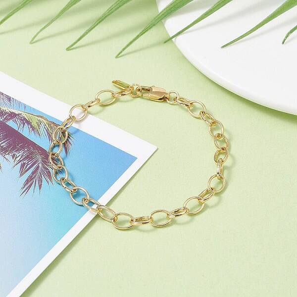 Brass Cable Chain Bracelet