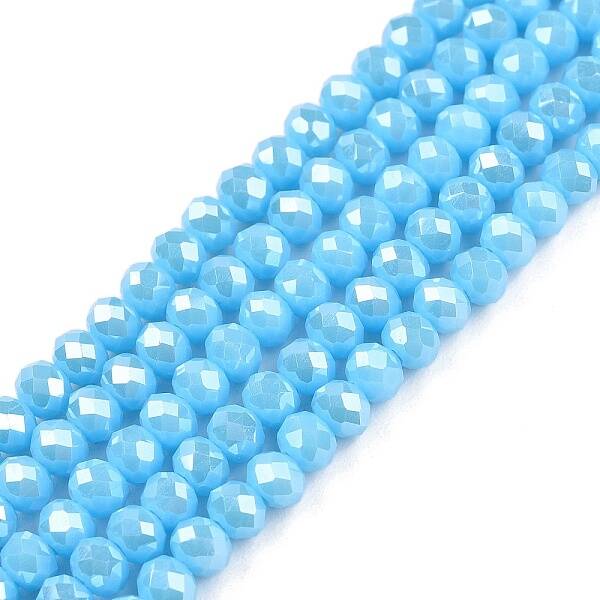 Electroplate Glass Beads Strands