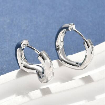 Brass Hoop Earrings
