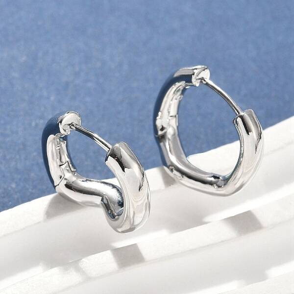 Brass Hoop Earrings