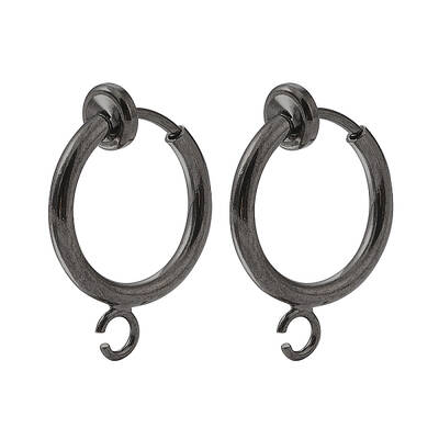 Brass Clip-on Hoop Earring Findings