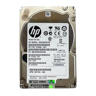 619286-001 HP 300GB 6Gb/s SAS 10000 2.5-inch Hard Drive