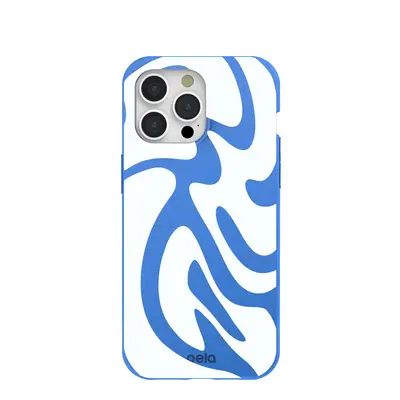Electric Blue Blue Crush iPhone 15 Pro Max Case