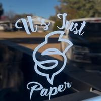 It's Just Paper Decal -  6in