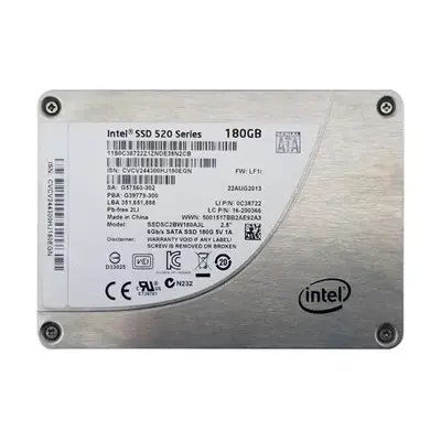 SSDSC2BW180A3LE Intel 520 180GB Multi-Level Cell SATA 6Gb/s 2.5-Inch Solid State Drive
