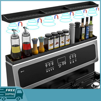 Silicone Stove Top Shelf 30 Inch Magnetic Rack - Heat-Resistant, Easy to Clean, Super Strong Magnets, No Installation Require...