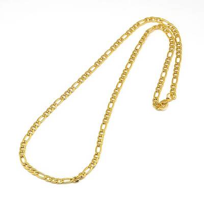 304 Stainless Steel Figaro Chain Necklace Making