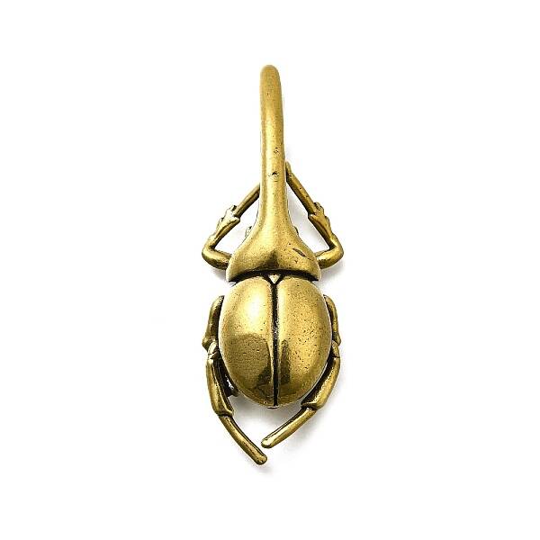 Brass Beetle Figurine Statue for Living Room Table Home Decoration