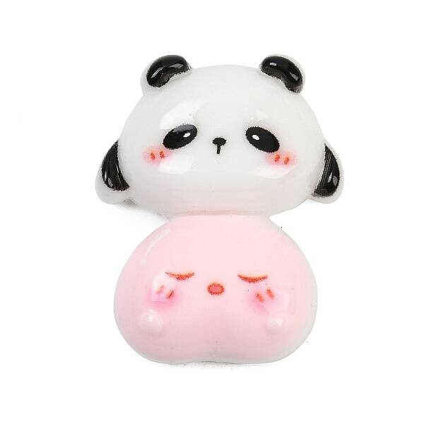 Opaque Panda Resin Cabochons