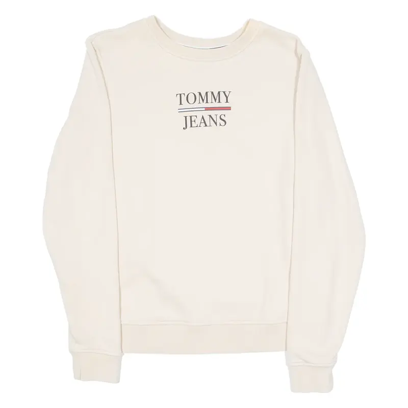 TOMMY HILFIGER Womens Sweatshirt Beige S