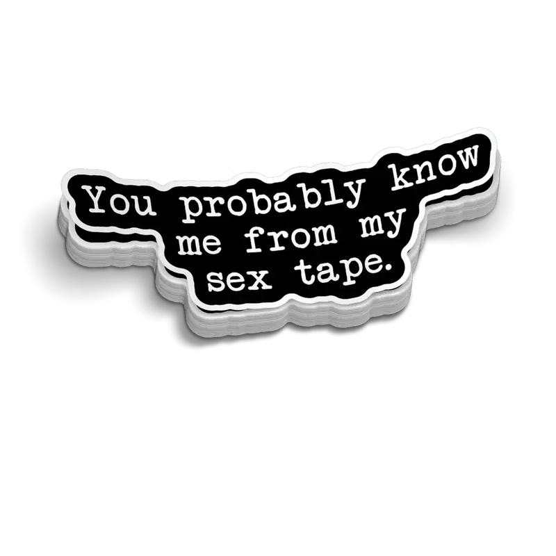 Sex Tape - Hard Hat Decal