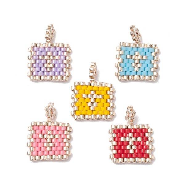 Handmade MIYUKI Round Rocailles Seed Beads Pendants