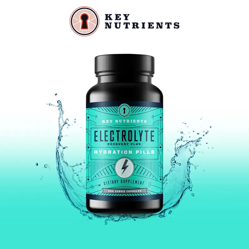 Key Nutrients - Electrolyte Salt Tablets - Keto Electrolytes Replacement Pills - 200 Capsules for Rehydration, Exercise, Hiki...