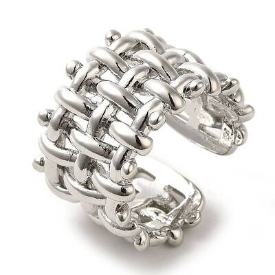 Rack Plating Brass Cuff Rings