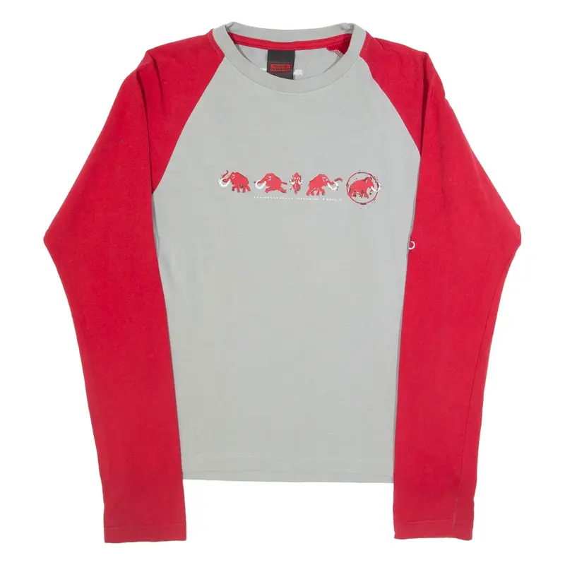 MAMMUT Girls T-Shirt Red Long Sleeve M