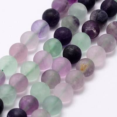 Natural Fluorite Bead Strands
