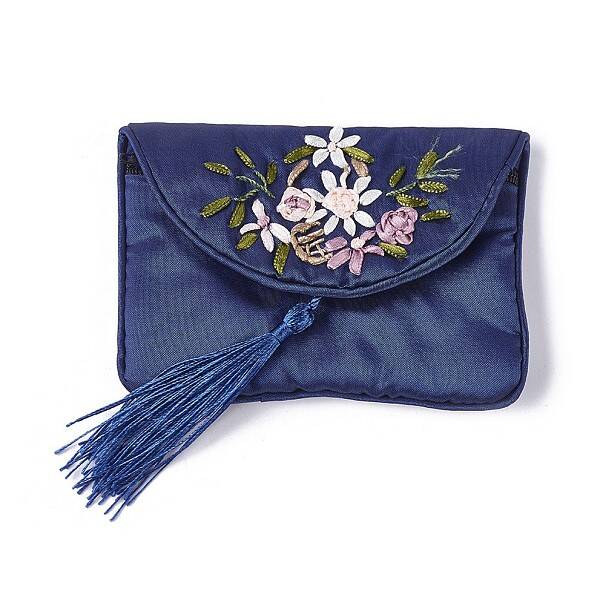 Embroidery Cloth Zip Pouches