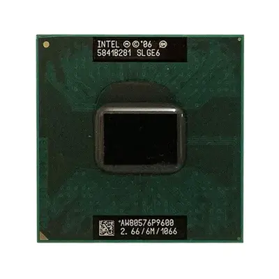 SLGE6 Intel Core 2 Duo P9600 Dual-Core 2.66GHz 1066MHz FSB 6MB L2 Cache Socket PGA478 Processor