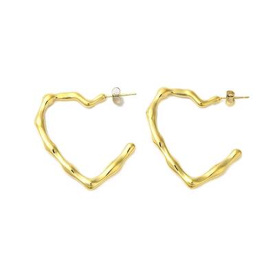Ion Plating(IP) 304 Stainless Steel Stud Earrings