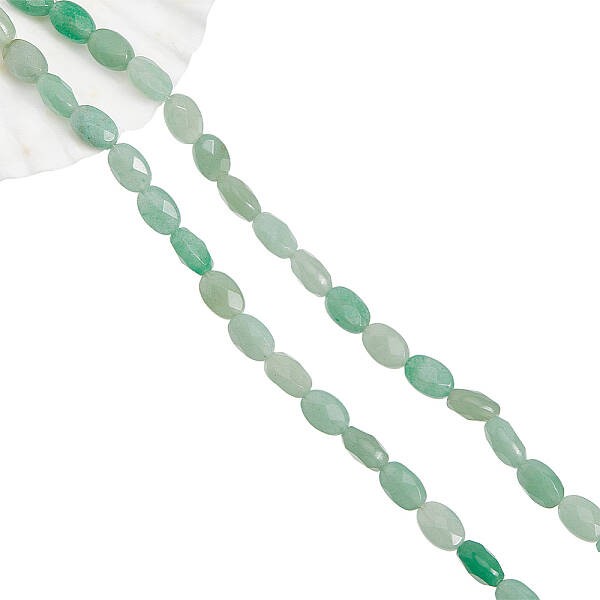 2 Strands Natural Green Aventurine Beads Strands
