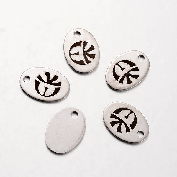 Non-Tarnish Spray Painted Stainless Steel Pendants
