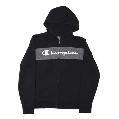 CHAMPION Hoodie Black Full Zip Mens M
