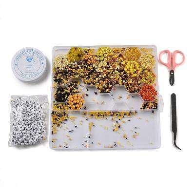 (Defective Closeout Sale: Beads Disordered) DIY 24 Styles ABS & Acrylic Beads Jewelry Making Finding Kit