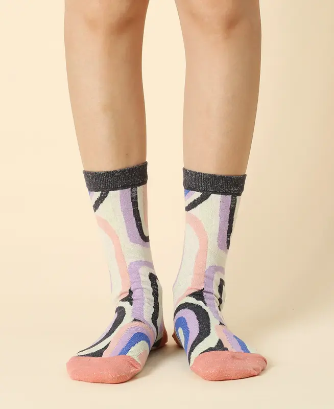Women's Abstractionist Sheer Socks
