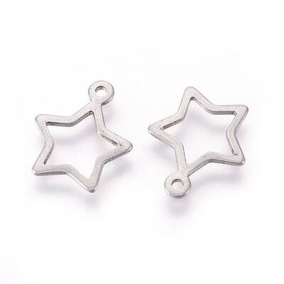 Tarnish Resistant 304 Stainless Steel Open Pendants