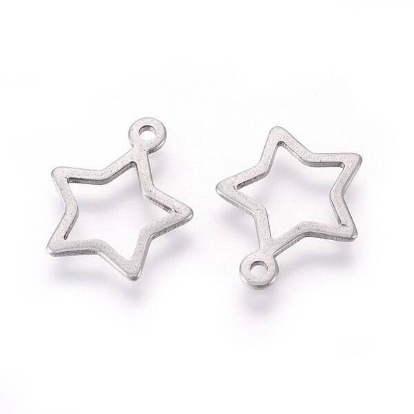 Tarnish Resistant 304 Stainless Steel Open Pendants