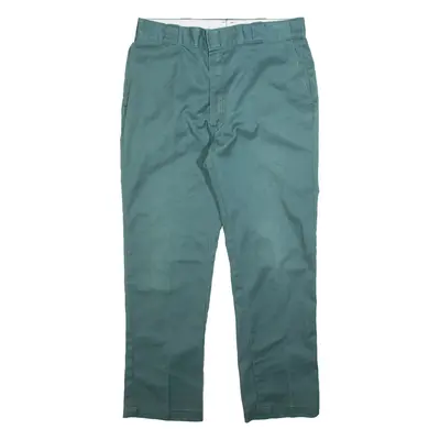 DICKIES Mens Trousers Blue Regular Straight W36 L30