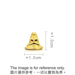 999 Gold Wizard Hat Charm
