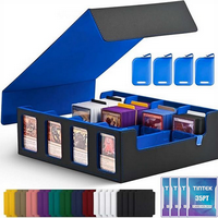 【TINTEK】TCG Card Storage Box – 4-Row Large Capacity – Holds 2400+ Cards – Includes 4 Card Holders & 24 Dividers –...