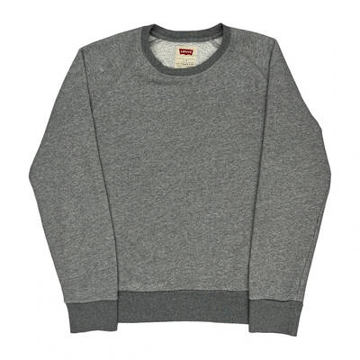 Levis Sweatshirt - Large Grey Cotton Blend