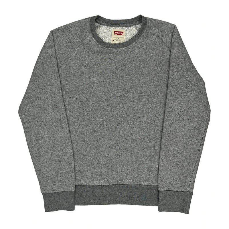 Levis Sweatshirt - Large Grey Cotton Blend